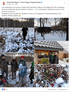 W czasie swojej misji Orsolya Zsuzsanna Kovács promowała Polskę i Węgry. Źródło: Profil Ambasady Węgier na Facebooku.