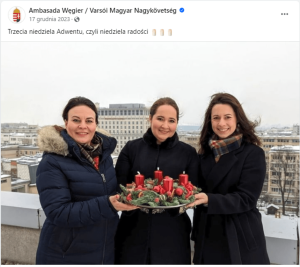 W czasie swojej misji Orsolya Zsuzsanna Kovács promowała Polskę i Węgry. Źródło: Profil Ambasady Węgier na Facebooku.
