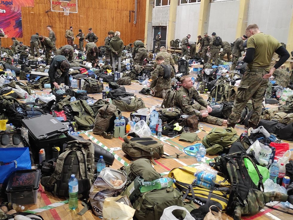 „Przebieralnia” dla zawodników Setki Komandosa 2024.