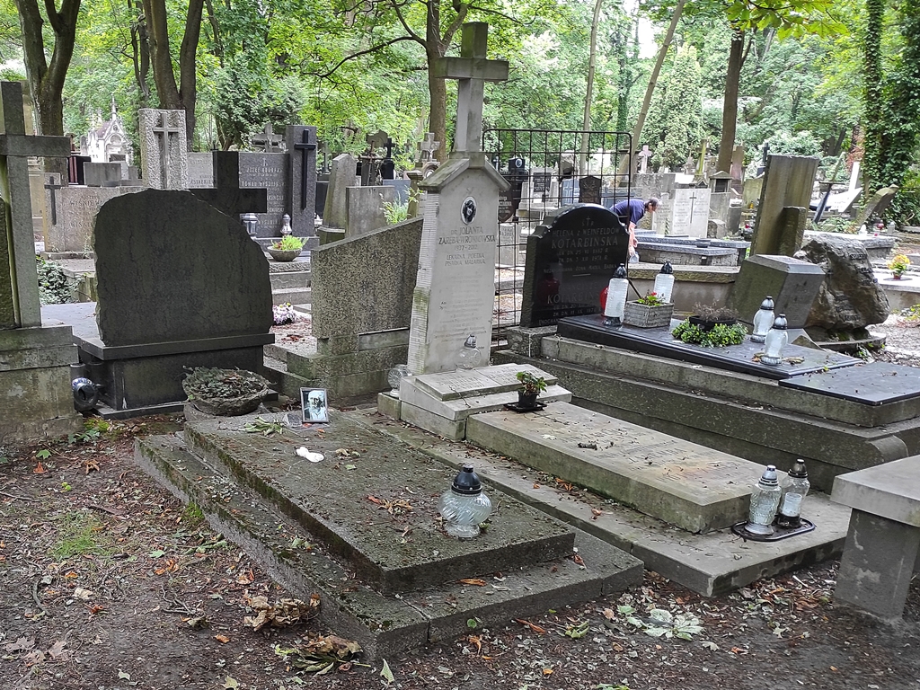 Grób Kazimierza Junoszy-Stępowskiego jest coraz bardziej zaniedbany. Obecnie znajduje się na nim zdjęcie Aktora odgrywającego rolę znachora. Fot. Jarosław Rybak