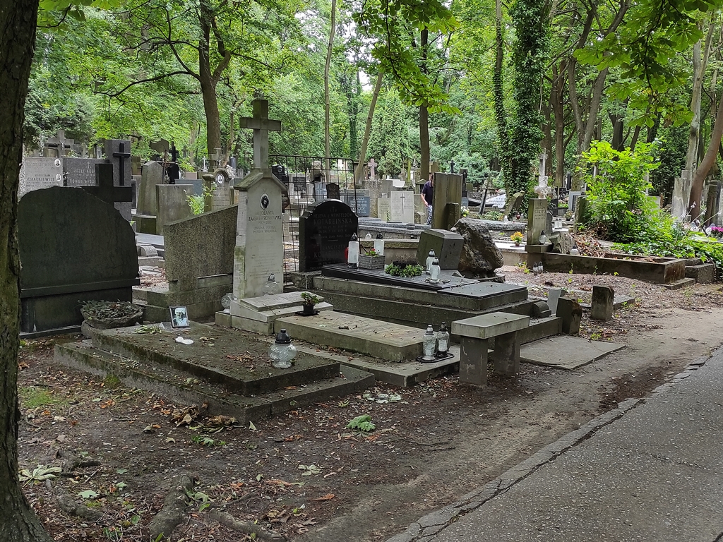 Grób Kazimierza Junoszy-Stępowskiego znajduje się przy jednej z alejek cmentarza na Starych Powązkach. Fot. Jarosław Rybak