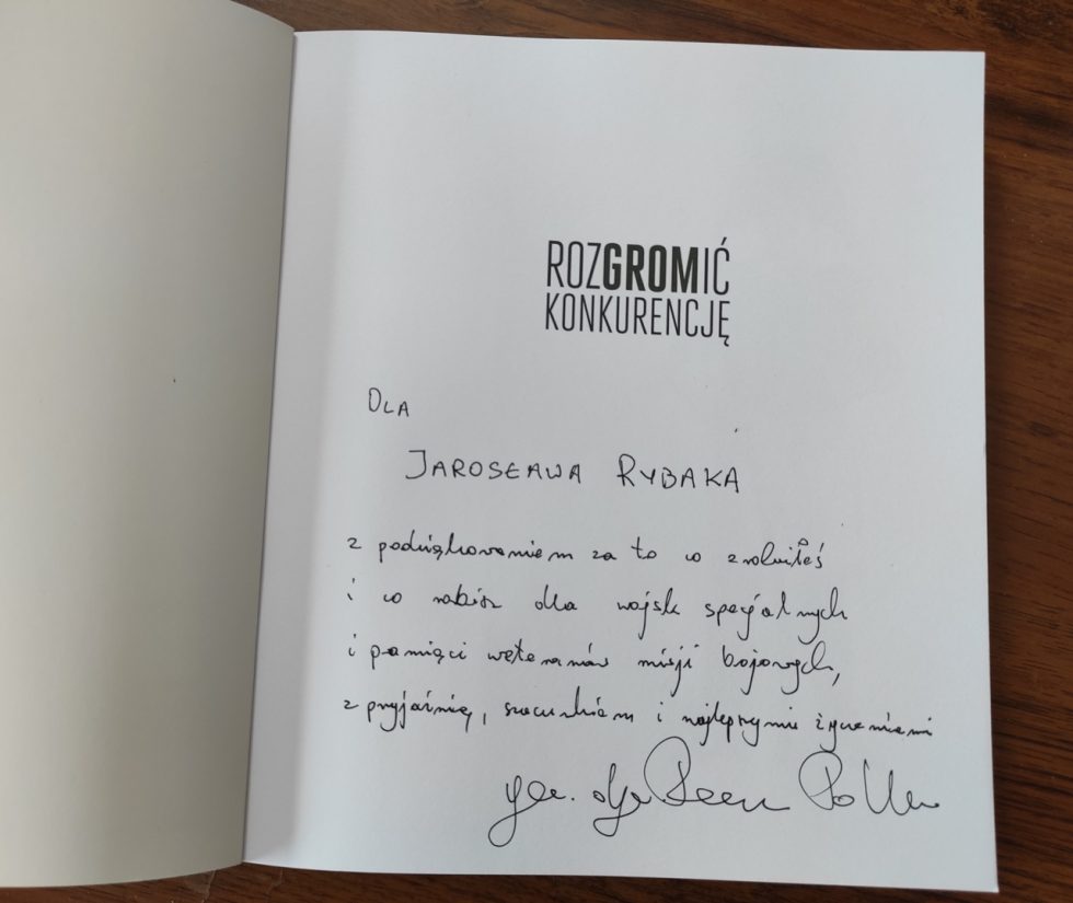 Sympatyczna dedykacja od Autora.