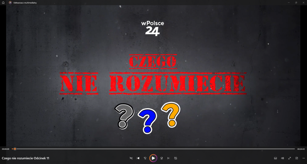 Czołówka programu „Czego nie rozumiecie?”