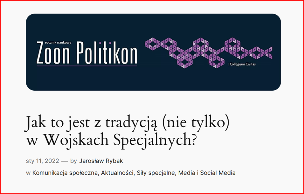 Przeczytaj o wartościach, jakie są ważne dla żołnierzy Wojsk Specjalnych.