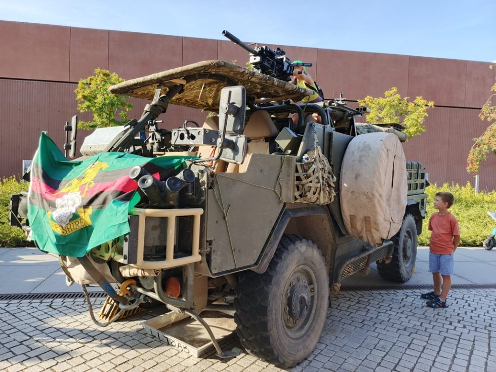 Pojazd z Royal Yorkshire Regiment.