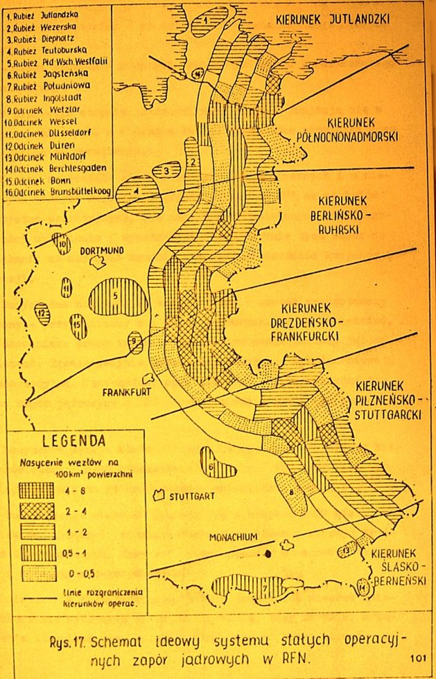 Schemat Pasa Trettnera – rysunek płk. dr. Bronisława Pawłowskiego.