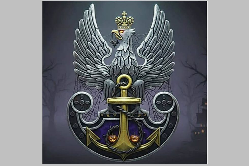 Orzeł Marynarki Wojennej na Halloween