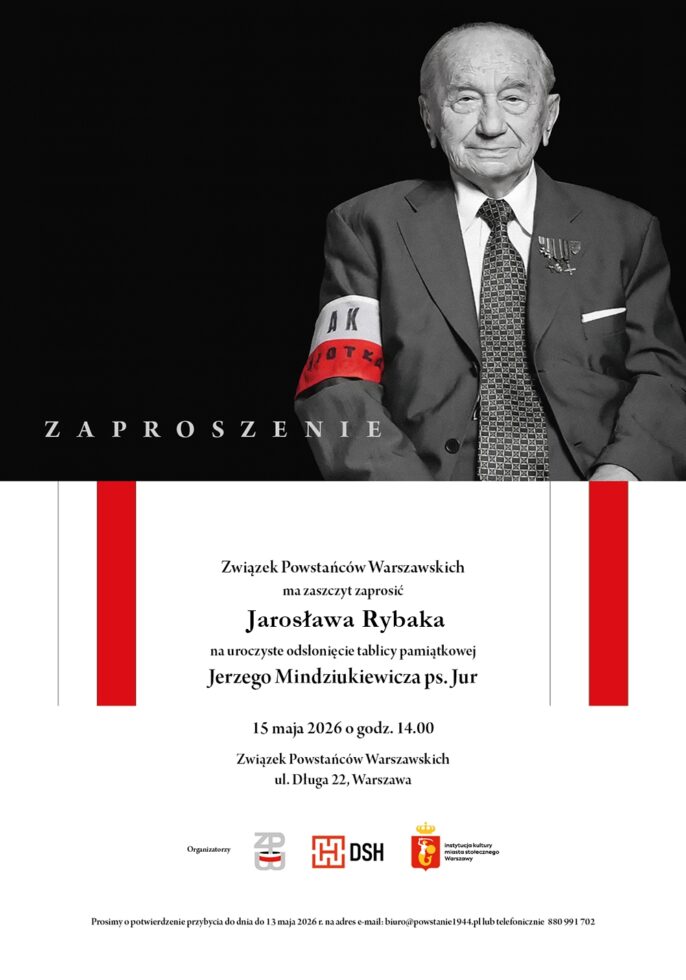 W Warszawie odsłonięto tablicę upamiętniającą Jerzego Mindziukiewicza „Jura”